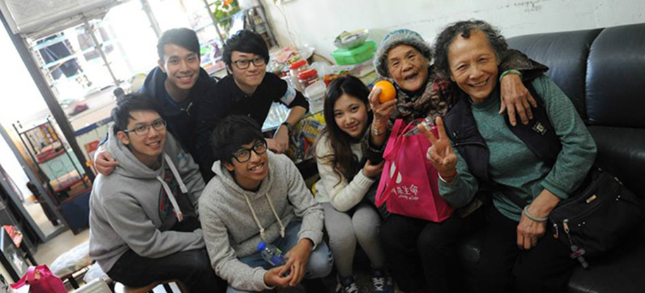 Elder Home visit for A Drop of Life Association